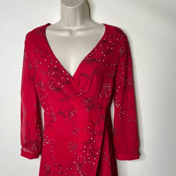 Madewell Hazelwood Wrap-Front Mini Dress in Windswept Floral size 2 - Picture 11 of 11